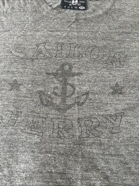 Sailor Jerry Gray Anchor Graphic Tee mens Xxl
